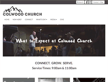 Tablet Screenshot of colwoodchurch.com